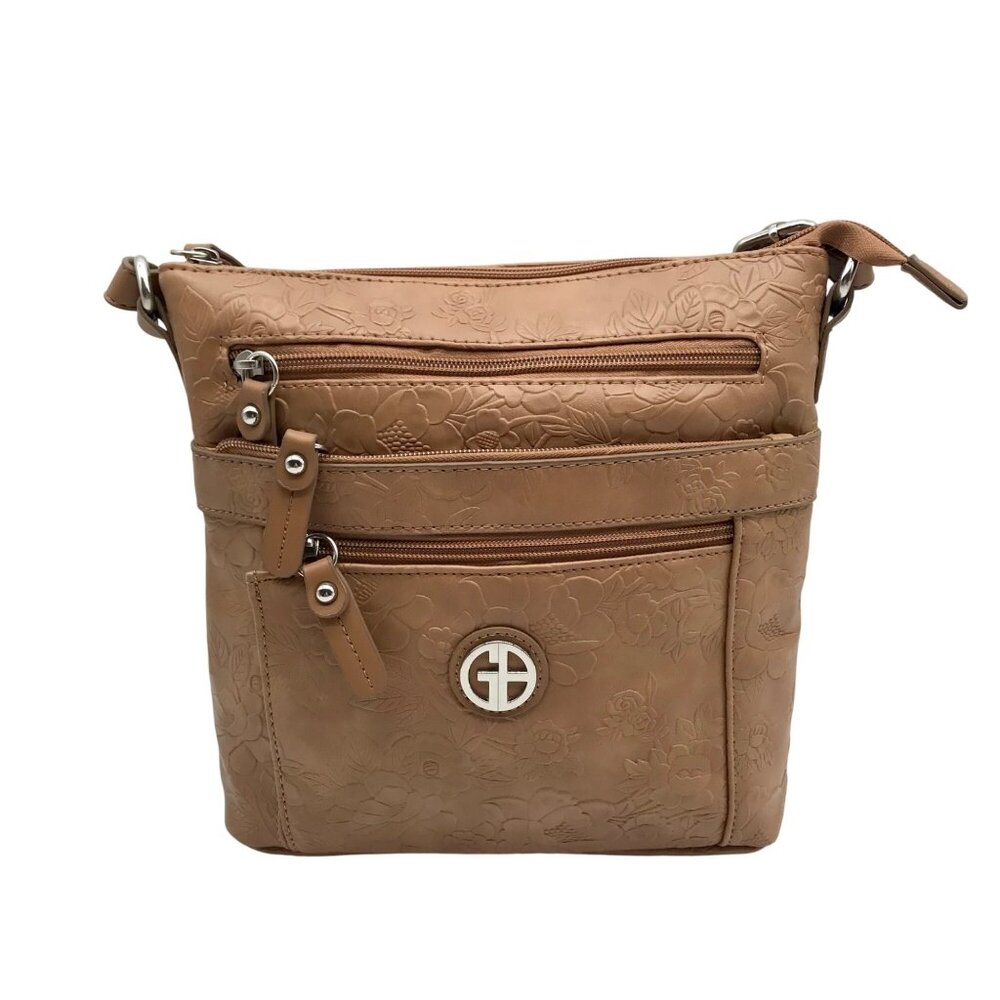 Giani Bernini Brown Pebble Crossbody Bag